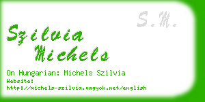 szilvia michels business card